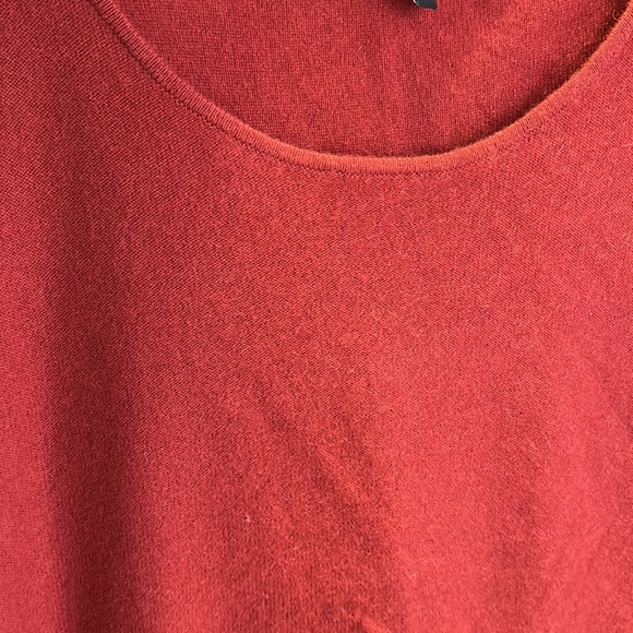Anne Klein Cashmere Scoop neck Brick Color Sleeveless Sweater size 2X- like new - Picture 10 of 11